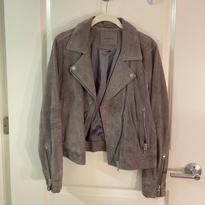 Blank NYC Grey Suede Jacket